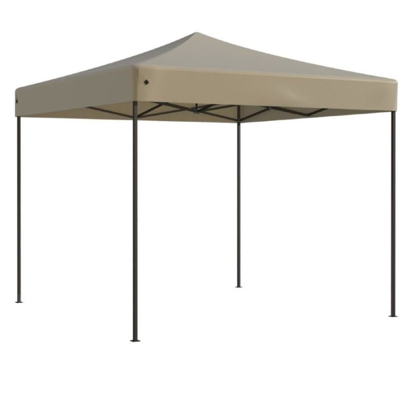 Pop Up Folding tent 2.92x2.92 m, with walls, Beige, H series, steel (canopy, pavilion, awning)