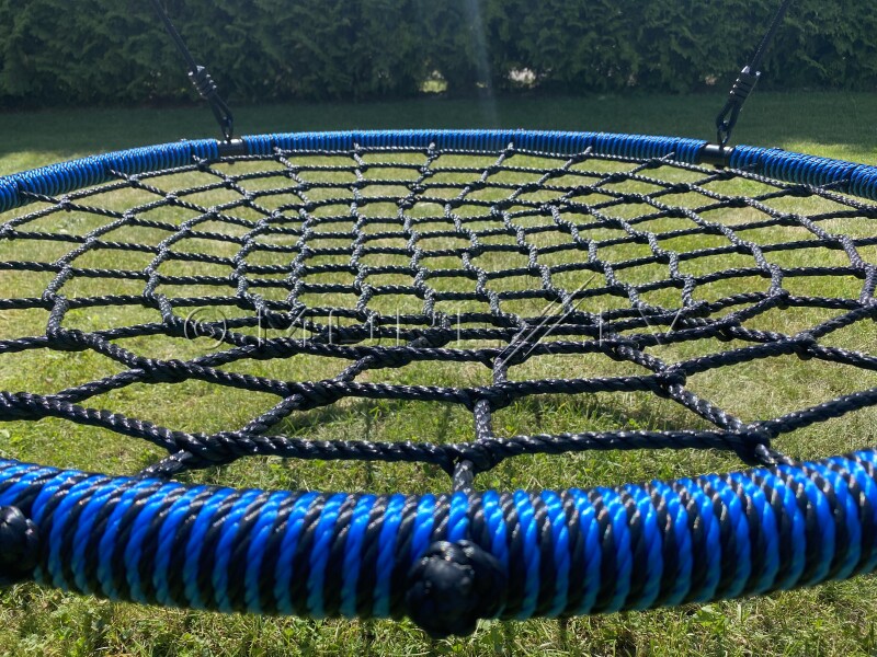 Vaikiškas sūpynių Gandralizdis NEST-6, Ø 120 cm, juoda-mėlyna