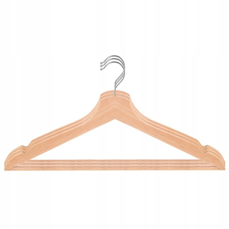 Wooden clothes hangers, 3 pcs. HG0001 Kabyklos drabužiams, džiovyklos ...
