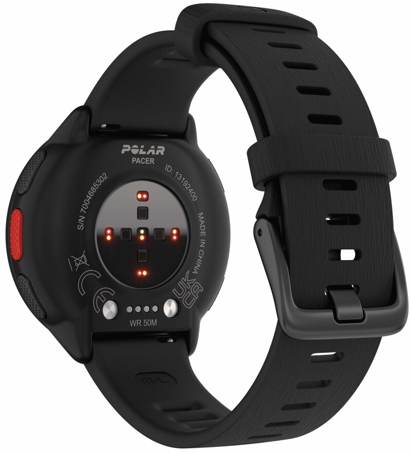 Sportinius laikrodžius POLAR PACER NIGHT BLACK, S-L