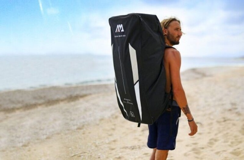 SUP board backpack Aqua Marina Zip L, black