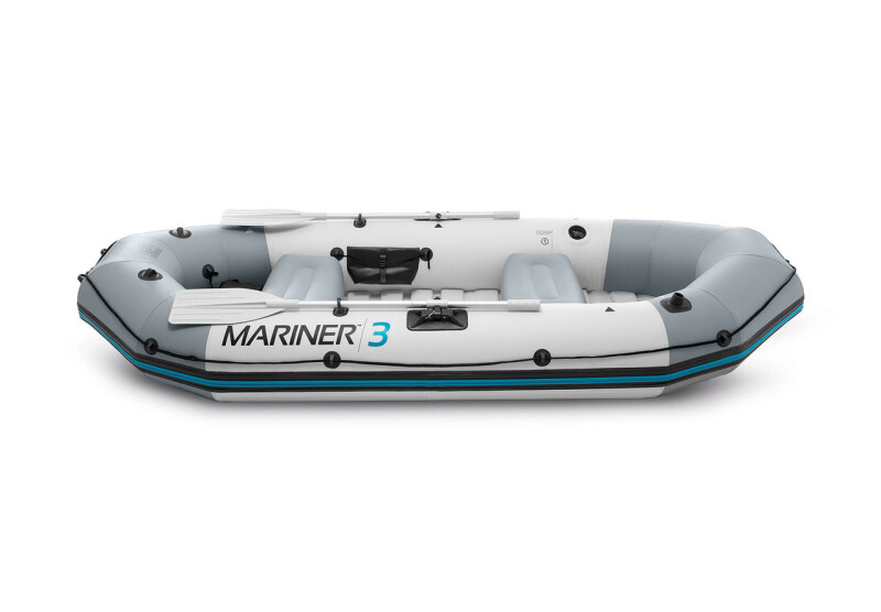 Intex MARINER 3 FULL SET with Neraus NRS 36X + Marine Dual Purpose Battery 110Ah