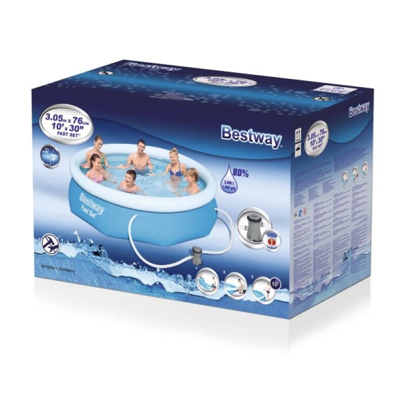 Baseinas Bestway 57270 Fast Set 305x76 cm Pool Set