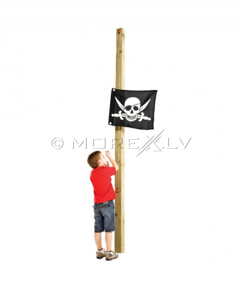 Детский пиратский флаг (подъемная система) КВТ, 55x45 см