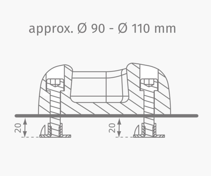 Laipiojimo sienelės akmenys КВТ Ø115-130 mm, įvairiaspalviai, 5 vnt.