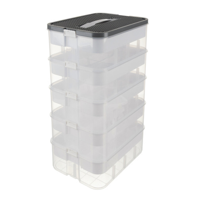LEGO kaladėlių dėžutė, 5 lygiai