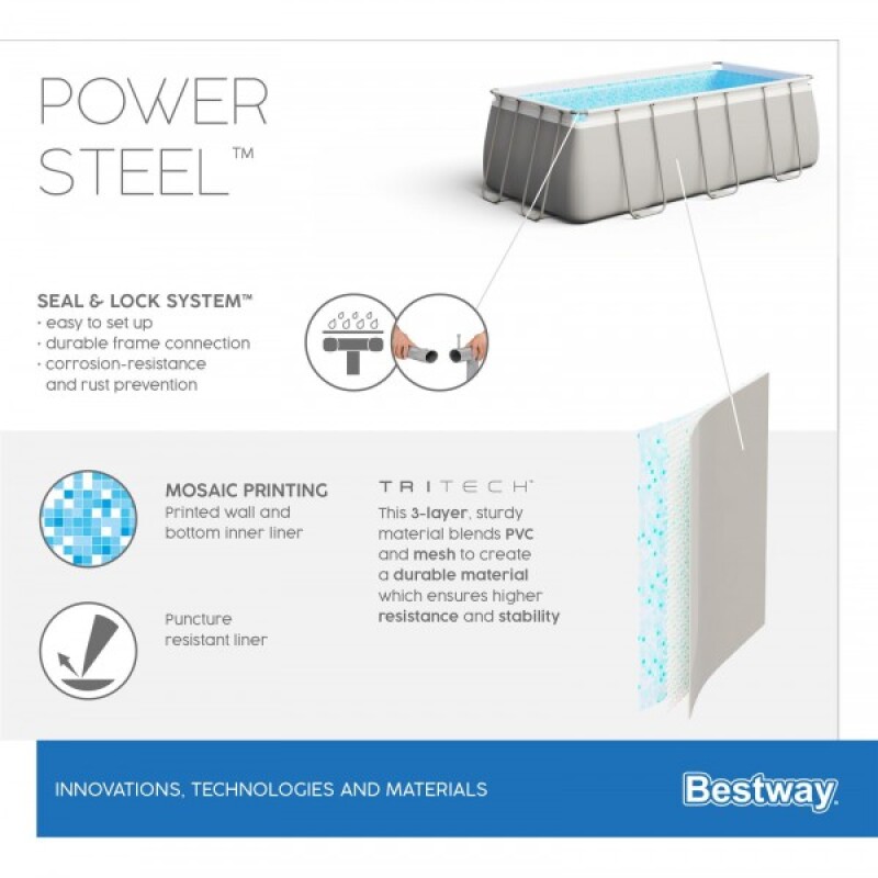 Baseinas Bestway 56441 Power Steel 404x201x100 cm
