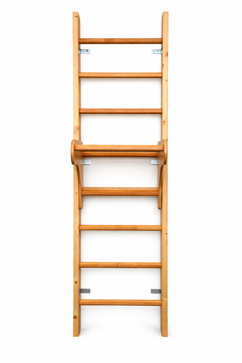 Medinės švediškos kopėtėlės RESTPRO® WOOD 230x65 cm su traukimo svirtis