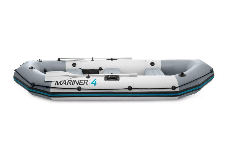 Intex MARINER 4 FULL SET with Neraus NRS 40X + Marine Dual Purpose Battery 95Ah
