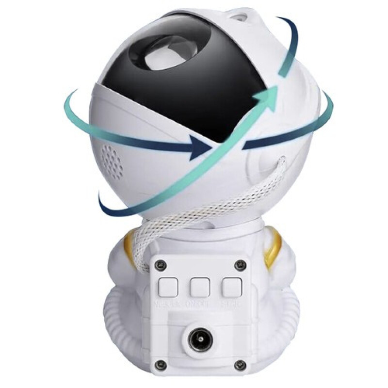 LED Astronautas Žvaigždžių Projektorius Naktinė Lempa