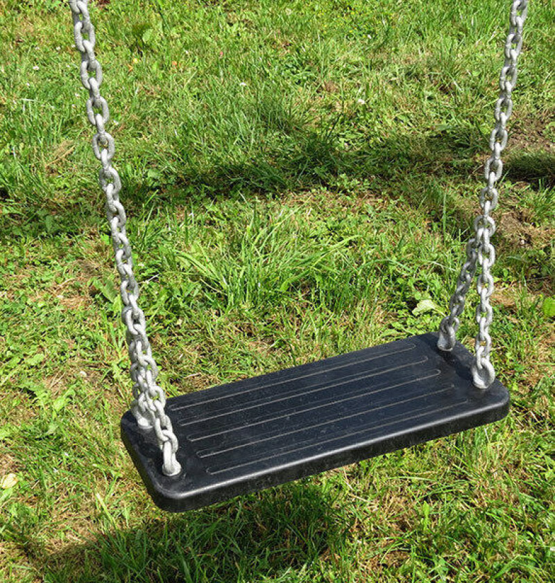 Zink-coated chain for rubber seat Ø5 mm, length 2 m