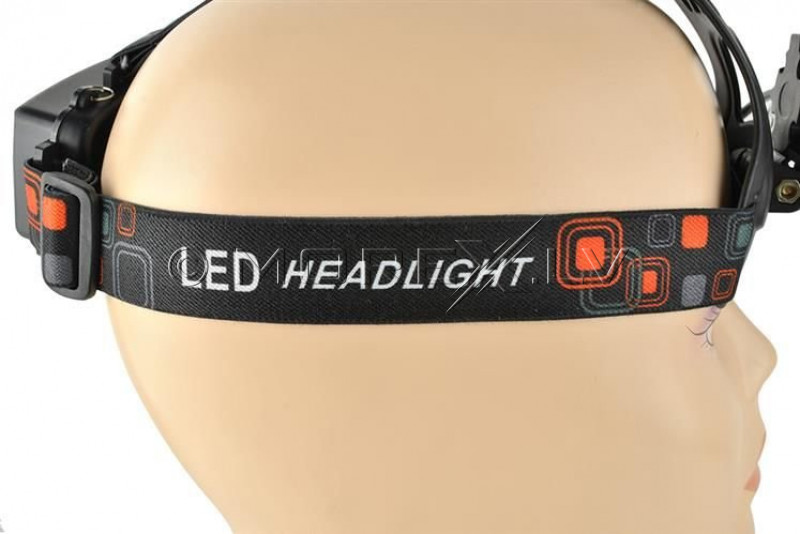 LED headlamp, 3 lamps, 4 modes