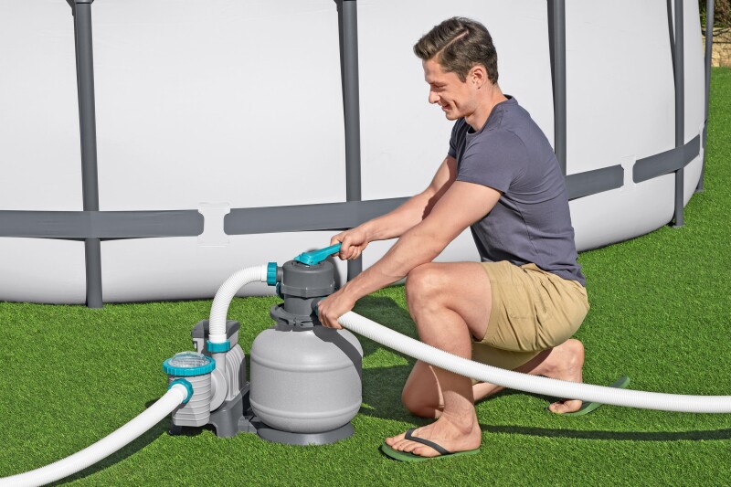 Bestway 58499 smėlio filtras siurblys 8327 L, bakas 20 kg