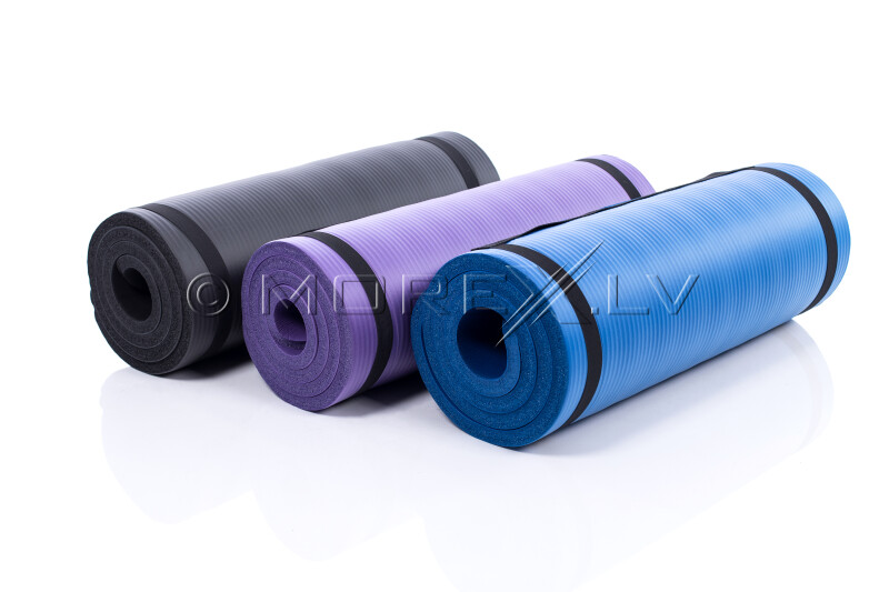 Gimnastikos yoga fitness pilates kilimėlis 179х1,5х60 cm, mėlynas