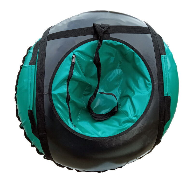 Надувные Санки-Ватрушка “Snow Tube” 80 cm, Черно-Зеленый