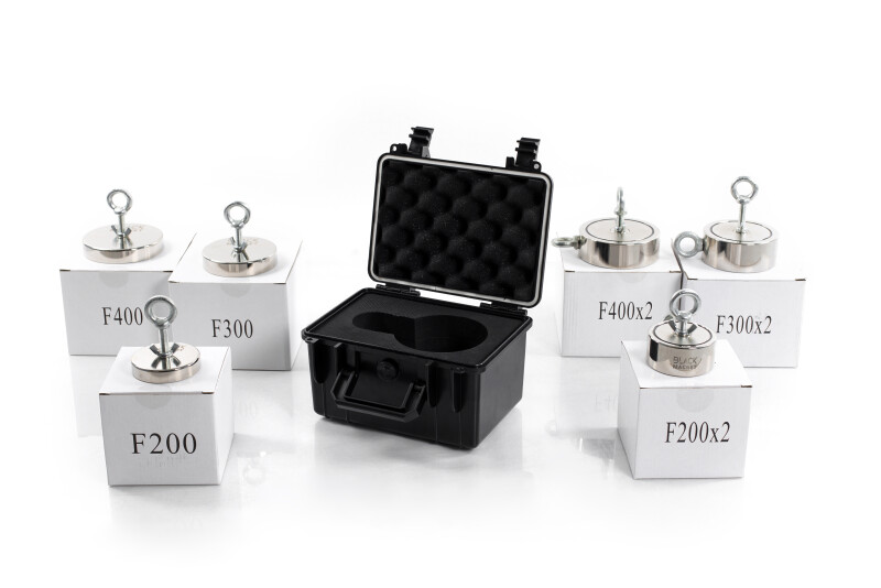 Black Magnet BOX400 žvejybos magnetų saugojimo dėklas F300-F400X2