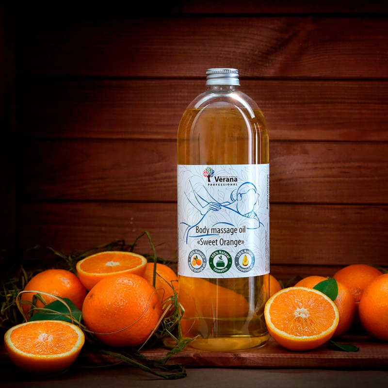Masāžas eļļa ķermenim Verana Professional, Saldais apelsīns 1 litrs