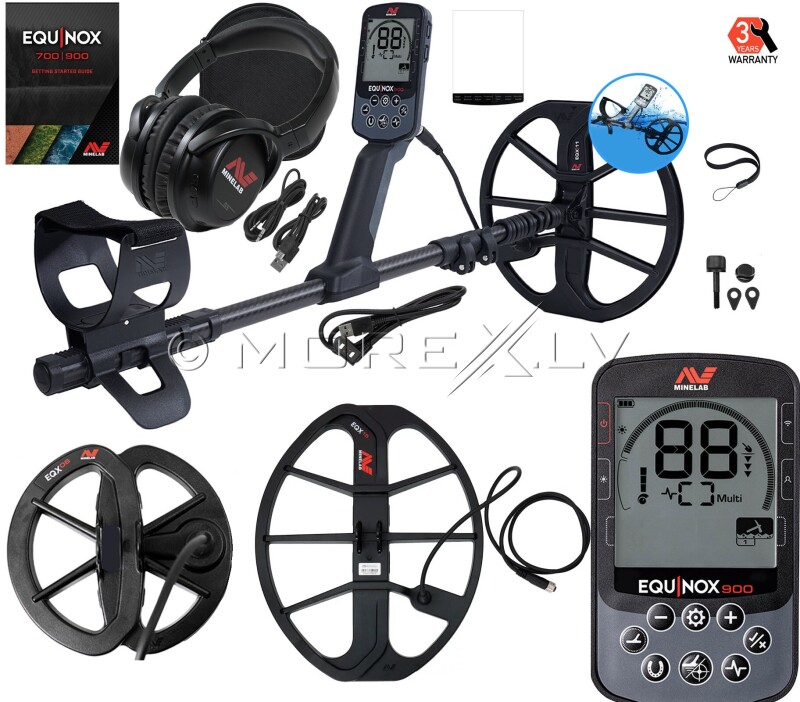 Metalo detektorius Minelab EQUINOX 900 + EQX 15" + EQX 06" + EQX 11" Smart DD