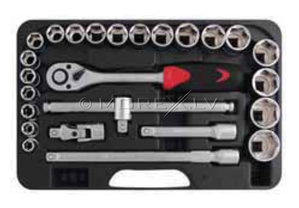 Socket Set 217001 ½" 25pcs. FORTE TOOLS