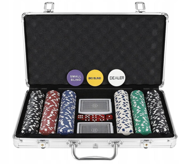 Комплект для покера 300 жетонов + Кейс