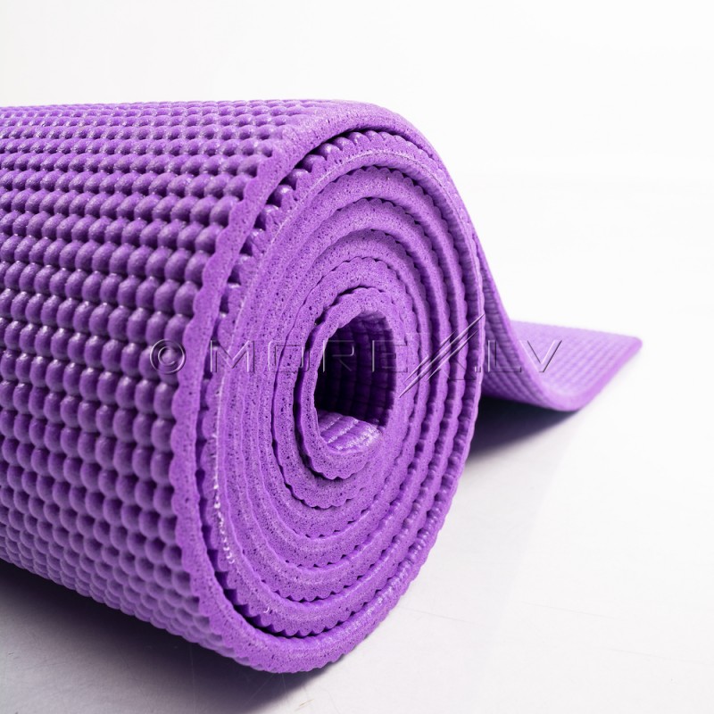 Коврик для йоги (аэробики) 173х61х0.5 см фиолетовый