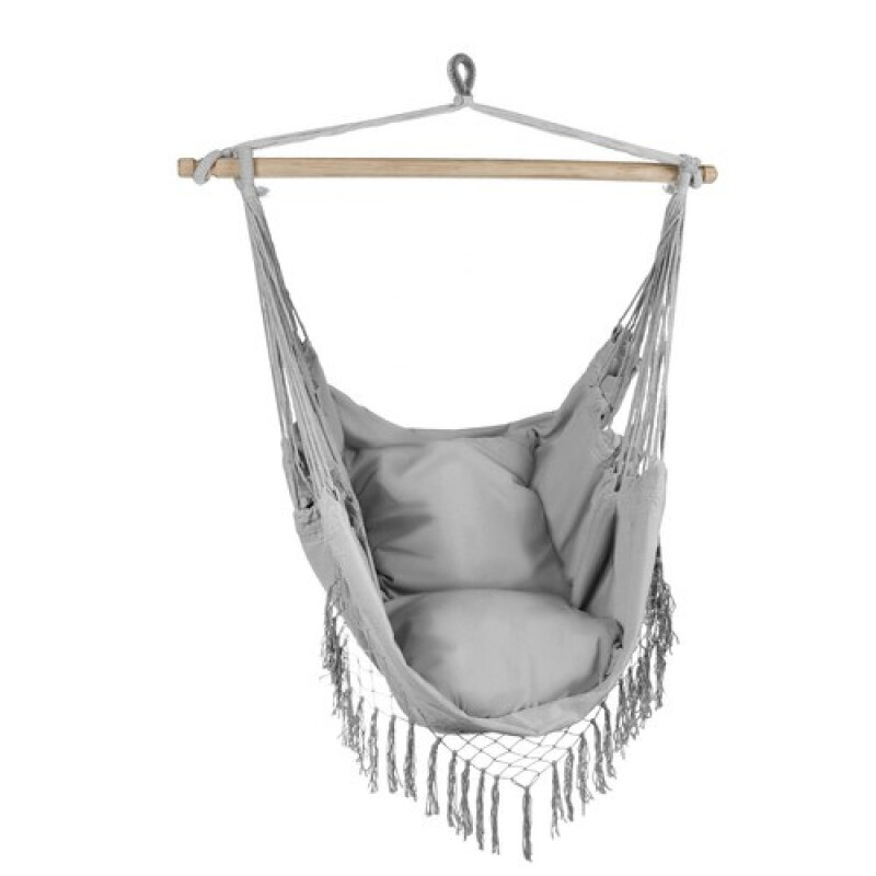 Hammock-garden swing 130x100 cm, grey