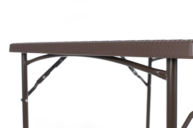 Sulankstomas kvadratinis rotango dizaino stalas 86x86x74 cm + 2 kėdė