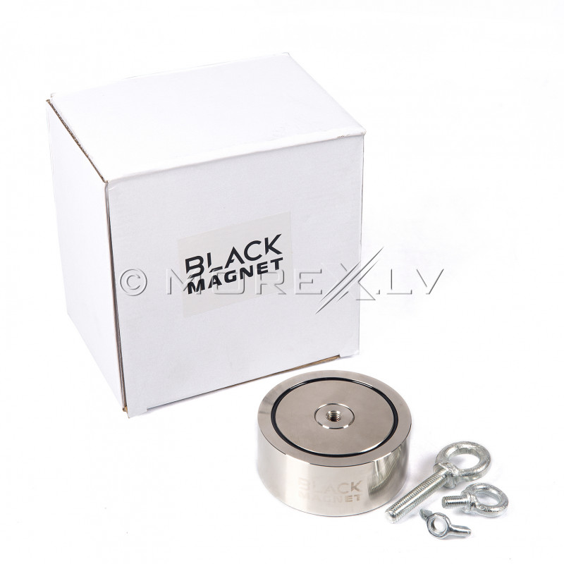 Dvipusis paieškos magnetas 2x600 kg Black Magnet F600X2