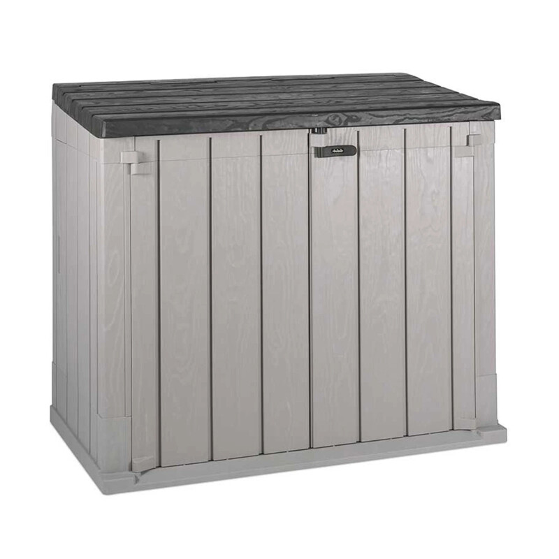 Sodo inventoriaus sandėliavimo spinta, pilka-juoda, 130x75x111 cm, Toomax (Itālija)