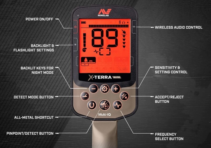 Metalo detektorius Minelab X-Terra Elite + DOVANA PRO-FIND 35