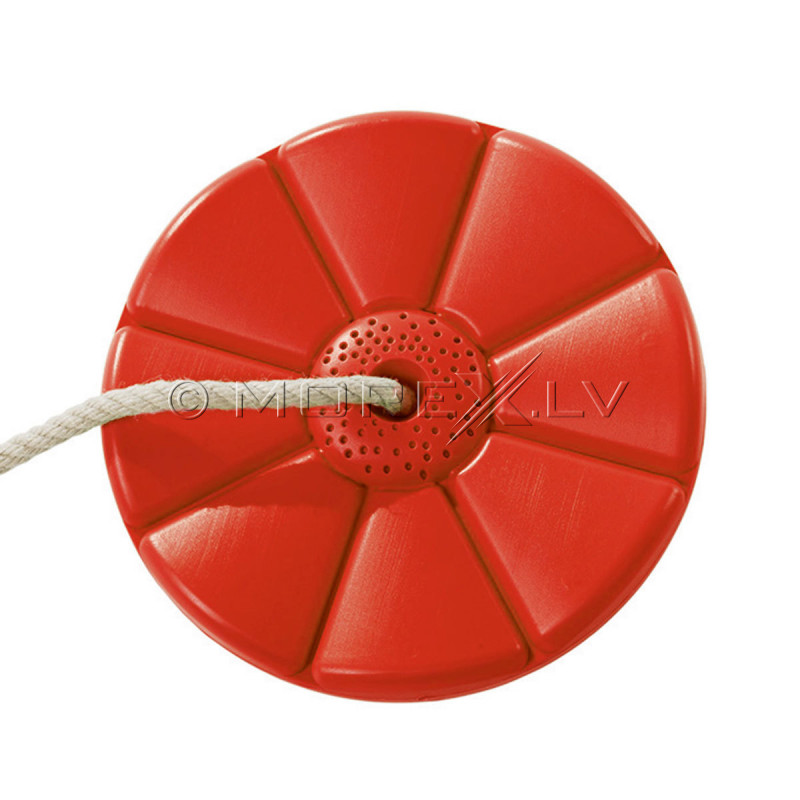 Plastmasas disku šūpoles Tarzanka Ø28 cm, КВТ, sarkanas