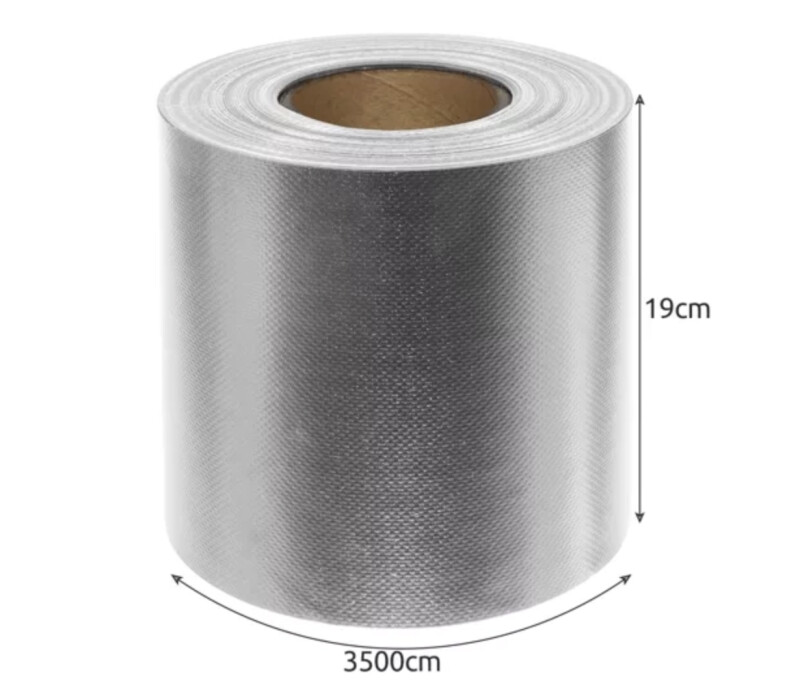 Tvoros juosta 0,19x35 m 630g/m2, pilka