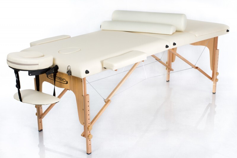 Portable Massage Table + Massage Bolsters RESTPRO® Classic-3 Cream