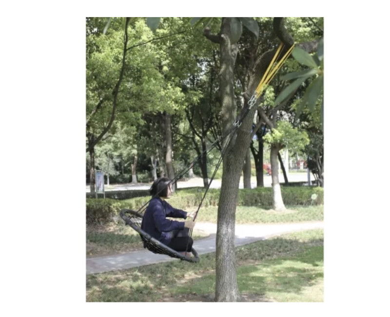 Vaikiškas sūpynių Gandralizdis Ø 100 cm, juodas