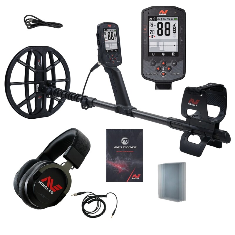 Metalo detektorius Minelab Manticore + 2 DOVANA: Ritė 9″ M9 Double + PRO-FIND 40