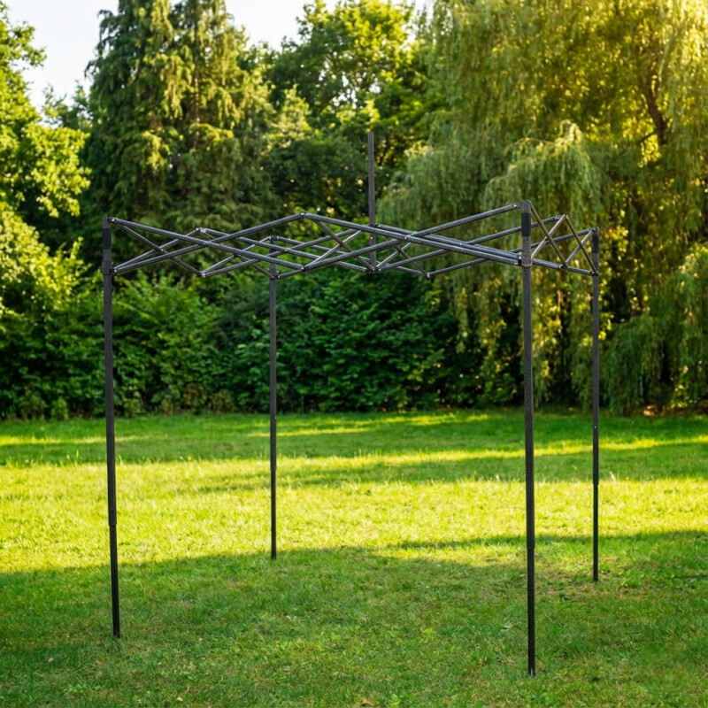 Pop Up sulankstoma palapinė 2x2 m, su sienomis, Smėlio, H serijos, plieninė (palapinė, paviljonas, baldakimas)