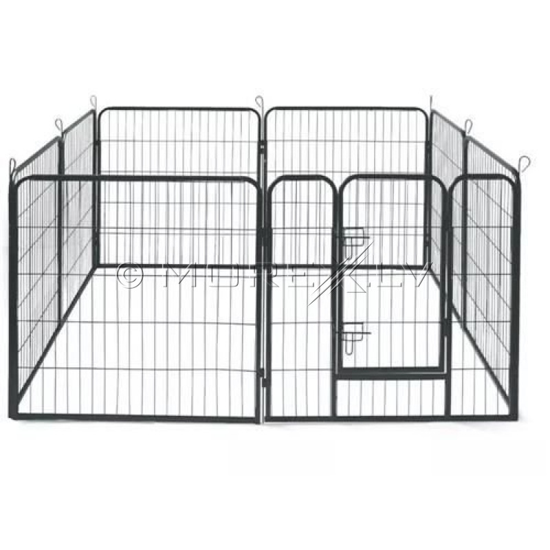 Metal enclosure for pets, 160x80 cm