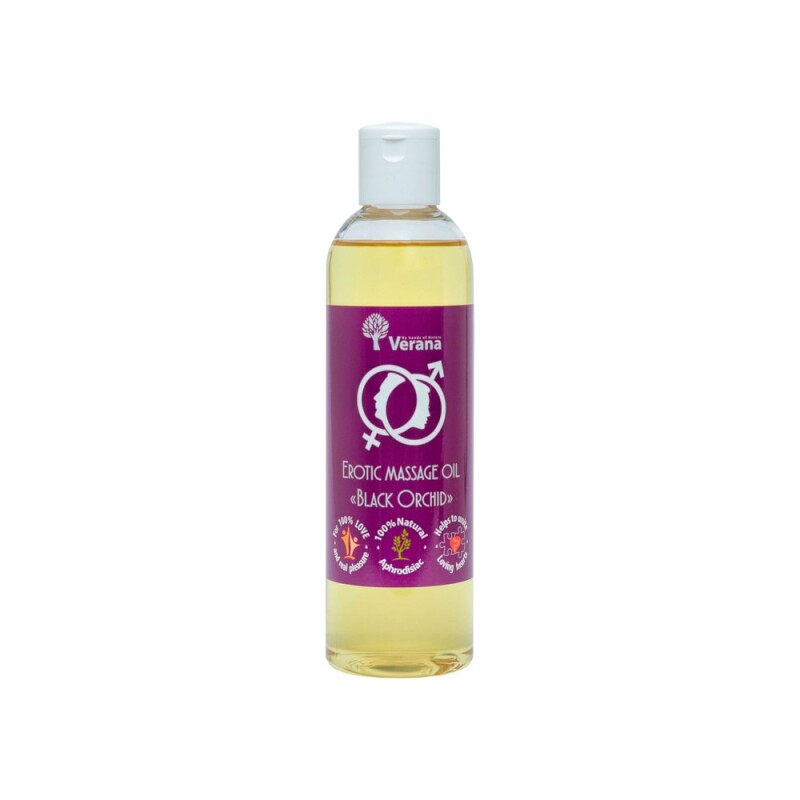 Erotinio masažo aliejus Verana, Black Orchid 250ml