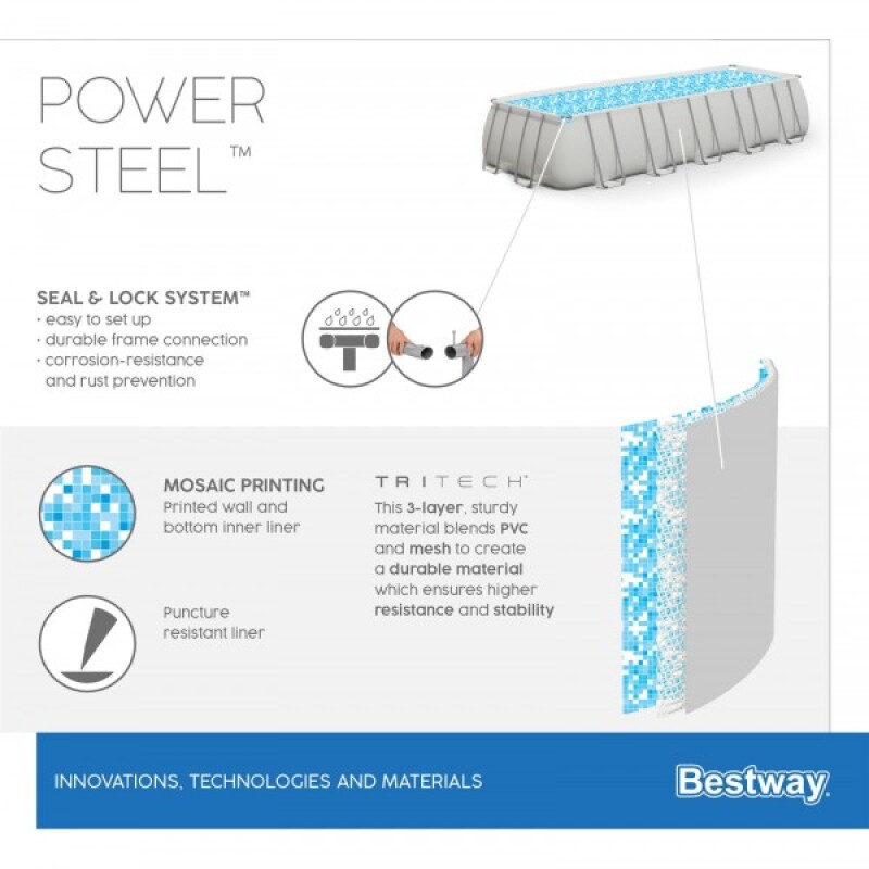 Baseinas Bestway 56466 Power Steel 549x274x122 cm