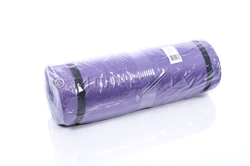 Gimnastikos yoga fitness pilates kilimėlis 179х60х1,5 cm, violetinė