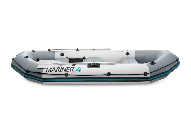 Intex MARINER 4 FULL SET c Neraus NRS 55X + аккумулятор + Marine Dual Purpose Battery 110Ah