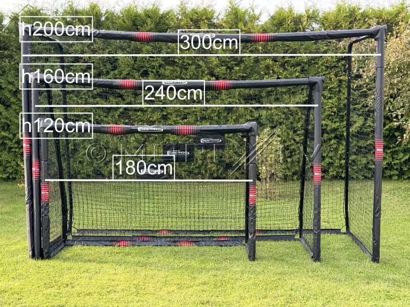 Futbolo vartai, 300x200x120 cm