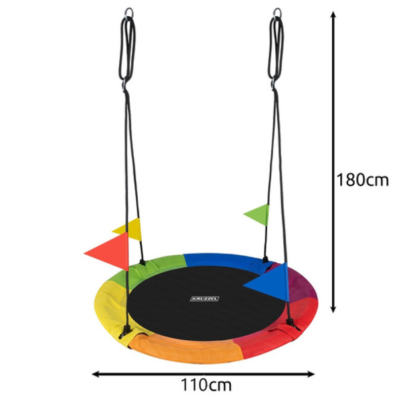Vaikiškas sūpynių Gandralizdis Ø 110 cm, įvairiaspalvis