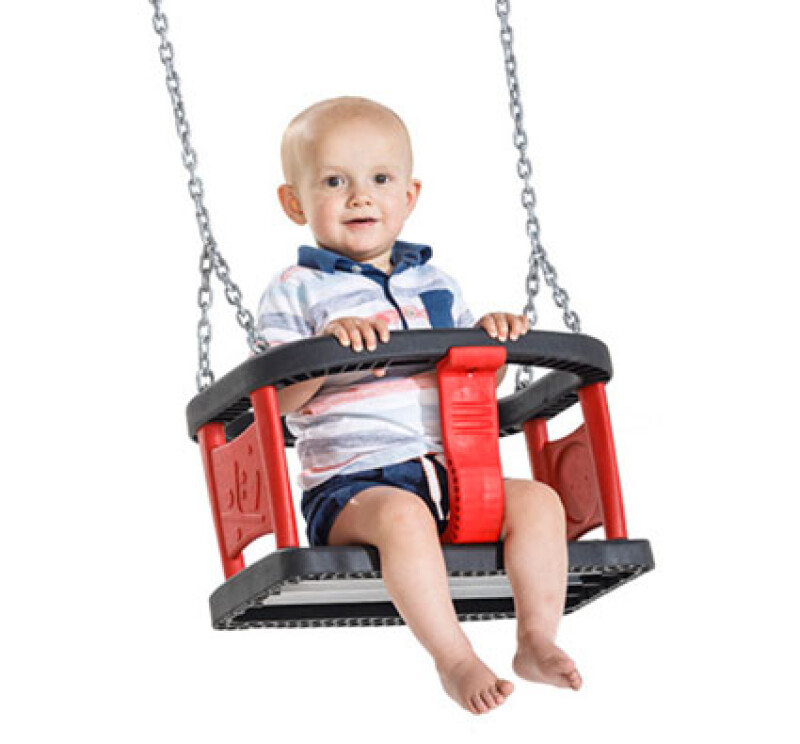 Rubber swing with restraints KBT, with chain