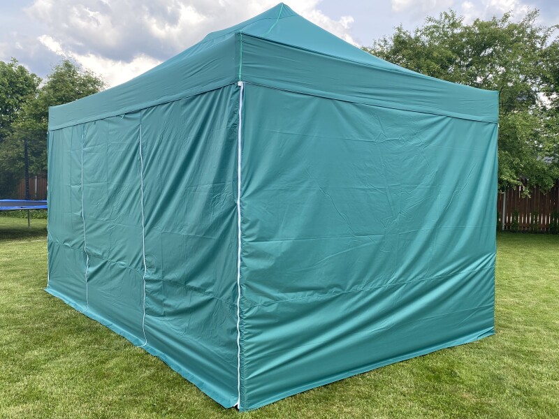 Pop Up portatīvs saliekamā telts ar sienām 3x4,5 m, N sērija - alumīnija rāmis 50x50x1.8 mm