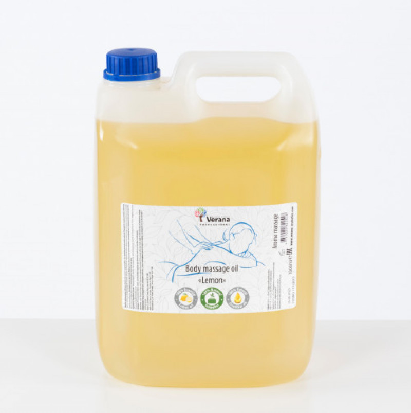 Masāžas eļļa ķermenim Verana Professional, Citrons 5 L