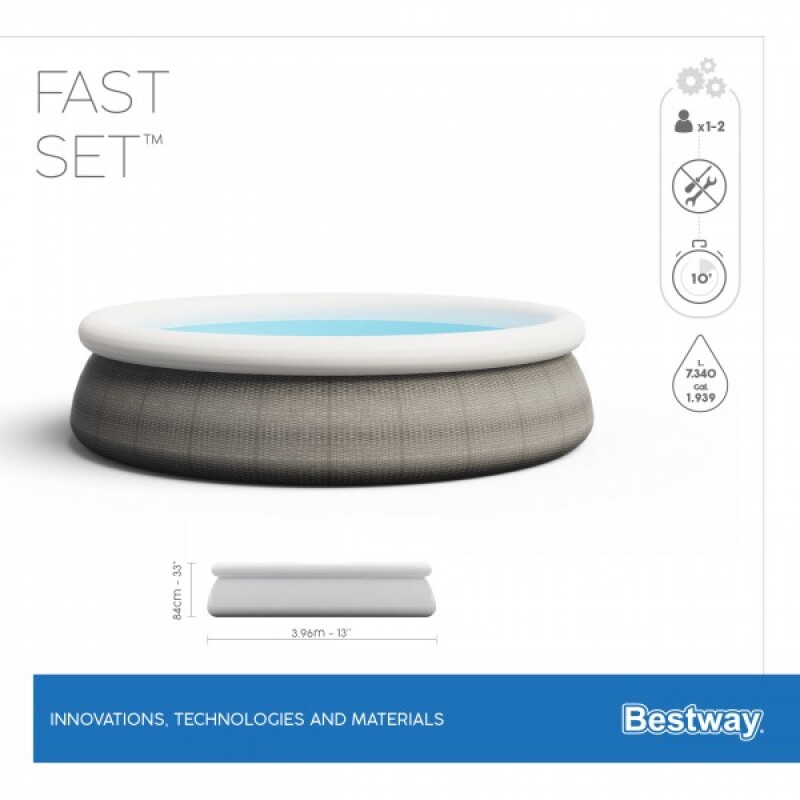 Baseinas Bestway Fast Set 396х84 cm Pool Set, su filtruojančiu siurbliu (57376)