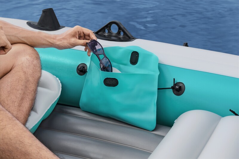5-vietė pripučiama valtis kietu dugnu Bestway Adventure Elite X5 Raft, 364x166x45 cm, 65159