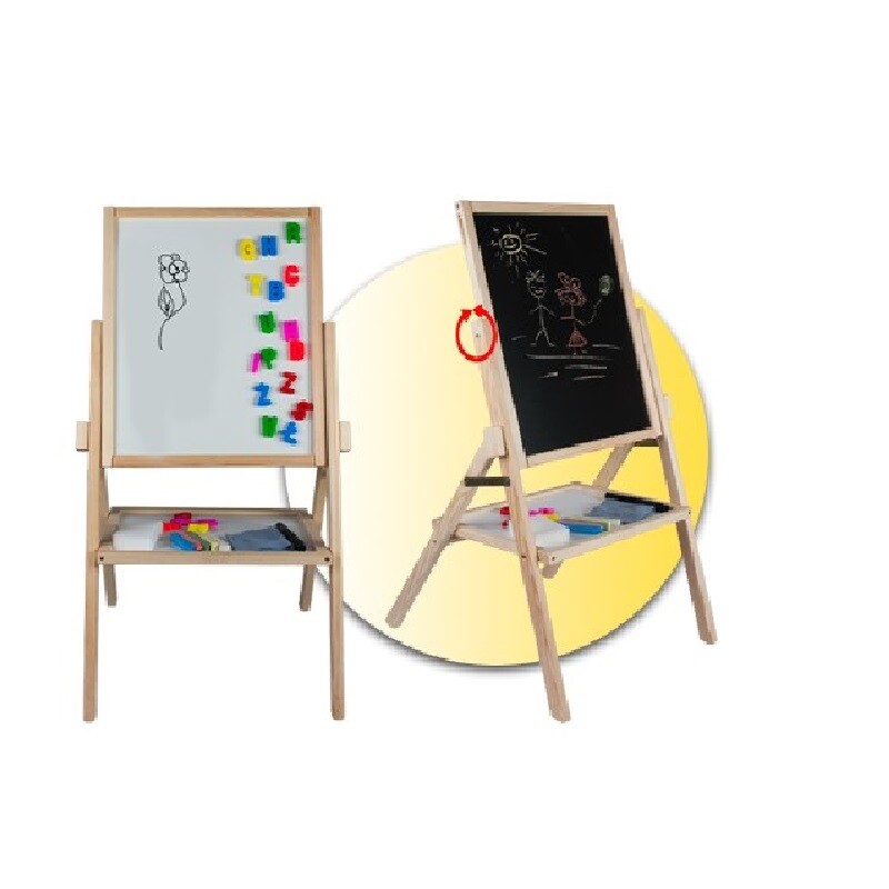 c3toysM double-sided wooden board for kids RBMN (46x43x78cm)