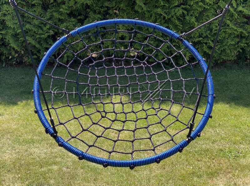 Vaikiškas sūpynių Gandralizdis NEST-6, Ø 120 cm, juoda-mėlyna